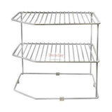 3-Tier Kitchen Storage Corner Rack, Shelf Rack for Plates - Decorlay