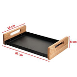Metal & Wooden Serving Tray
