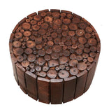 Wooden Logs Handmade Stool for Sitting in Living Room