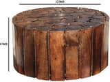 Wooden Logs Handmade Stool for Sitting in Living Room
