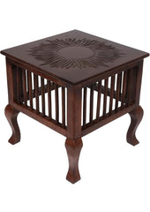 Wood Sun Design Top Handmade Carving Bedroom, Coffee Table