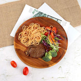 Round Acacia Wood Serving Platters