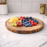 Wooden Rounded Tray Serving Platter