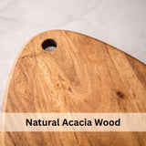 Acacia Wood Oval Pear Shape Chopping Board