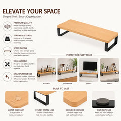Monitor Stand Riser for Desk Desktop & Computer Organizer