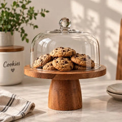 Wooden Mushroom Cake Stand | Dessert Display Pedestal