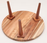 Acacia Wood Pedestal Cake Stand