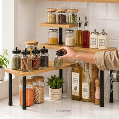 3 Tier Corner Shelf Organizer Rack Kitchen Staircase Rack