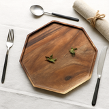 Acacia Wood Octagon Tray, Platter