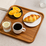 Acacia Wood Square Shape Serving Platter