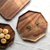 Acacia Wood Octagon Tray, Platter