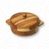 Teak Wood Chapati, Casserole Roti Box Hotpot