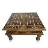Wooden Stool for Living Room Pooja Chawki Kitchen LXBXH: 12X12X8