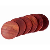 Wooden Drink Coasters Set of 6 with Beautiful Holder