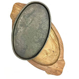 Wooden Sizzler Plate with Stand 13x7x9.5 inches