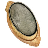 Wooden Sizzler Plate with Stand 13x7x9.5 inches