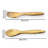 Neem Wood Fork and Spoon Combo