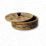 Mango Wood Crackle Design Chapati, Roti Hotpot & Casserole, Paratha Box