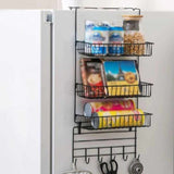 Detachable Refrigerator Broadside Shelf Fridge Hanging Spice Jars Rack Holder - Decorlay