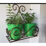 Hanging Metal Plants Holder Indoor and Outdoor Black