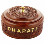 Kitchen Chapati Pot Serving Bowl with Lid for Chapatis 8X8X3 Inches