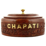 Kitchen Chapati Pot Serving Bowl with Lid for Chapatis 8X8X3 Inches