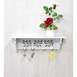 MDF Wall Floating Shelf Wall Mounted with Hooks for Kitchen - Decorlay