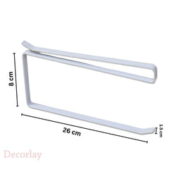 Paper Tissue Towel Kitchen Roll Organizer Holder Hanger (White) 10x5 inches - Decorlay