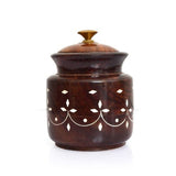 Rosewood Multipurpose Jar/Container 7 x 7 x 8.9 cm