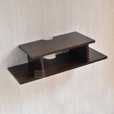 Set Top Box Holder Stand Wall Mounted Floating Shelf 24 x 8 x 4.5 inches - Decorlay