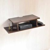 Set Top Box Holder Stand Wall Mounted Floating Shelf 24 x 8 x 4.5 inches - Decorlay