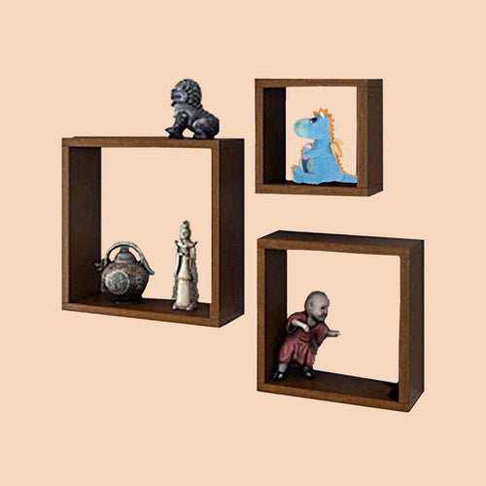 Square Wall Shelf Floating Wall Shelves (Set of 3) - Decorlay
