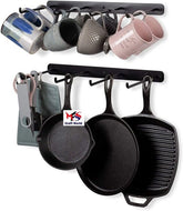 Wall Hooks for Pantry Organization and Storage (Black) 14β x 6β inches - Decorlay