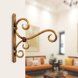 Wall mounted Lantern/Diya & Bird Feeder set of 4 Golden - Decorlay