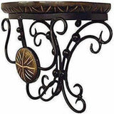 Wooden Handmade Unique Iron Wall Bracket/Wall Shelf 9 x 10 x 5 Inches - Decorlay