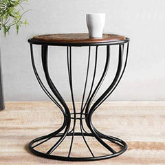 Wooden handmade unique style Table 30, Width - 30, Height - 40 cm