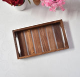 Wooden Rosewood Serving Tray for Tea Coffee Cup Mug 25x15x5 cm - Decorlay