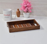 Wooden Rosewood Serving Tray for Tea Coffee Cup Mug 25x15x5 cm - Decorlay