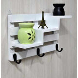 Wooden Wall Mounted Vintage Retro Rack 3 ( 33x9x20) cm - Decorlay
