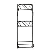 Wrought Iron Chakla Belan Stand, Rolling Pin Holder, 15x18x10 cm - Decorlay