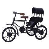 Wrought Iron Cycle Handmade Miniature Rickshaw 14x6x14 Inches