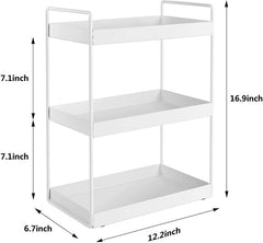 Wrought Iron Kitchen Rack, Spice Rack, Space Saving Storage Organizer - Decorlay