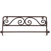 Wrought Iron Wall Mounted Tissue Paper roll Holder 12 x 3 x 5 Inches - Decorlay