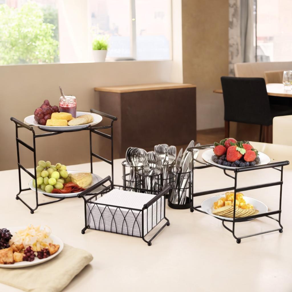 3 Tier Multipurpose Tabletop Stackable Buffet Caddy Organizer