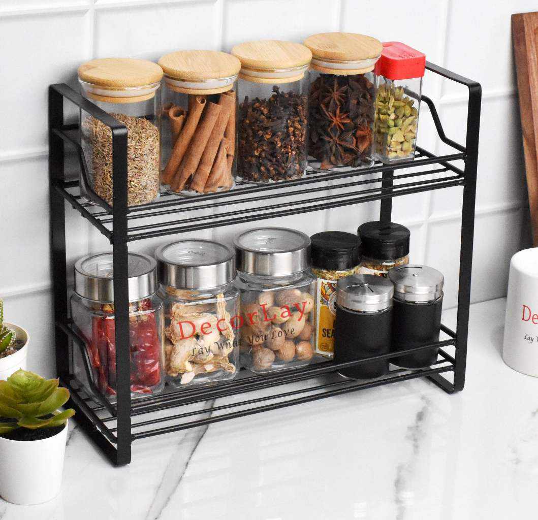 2-Tier Space Saving Spice Storage Organizer - Decorlay