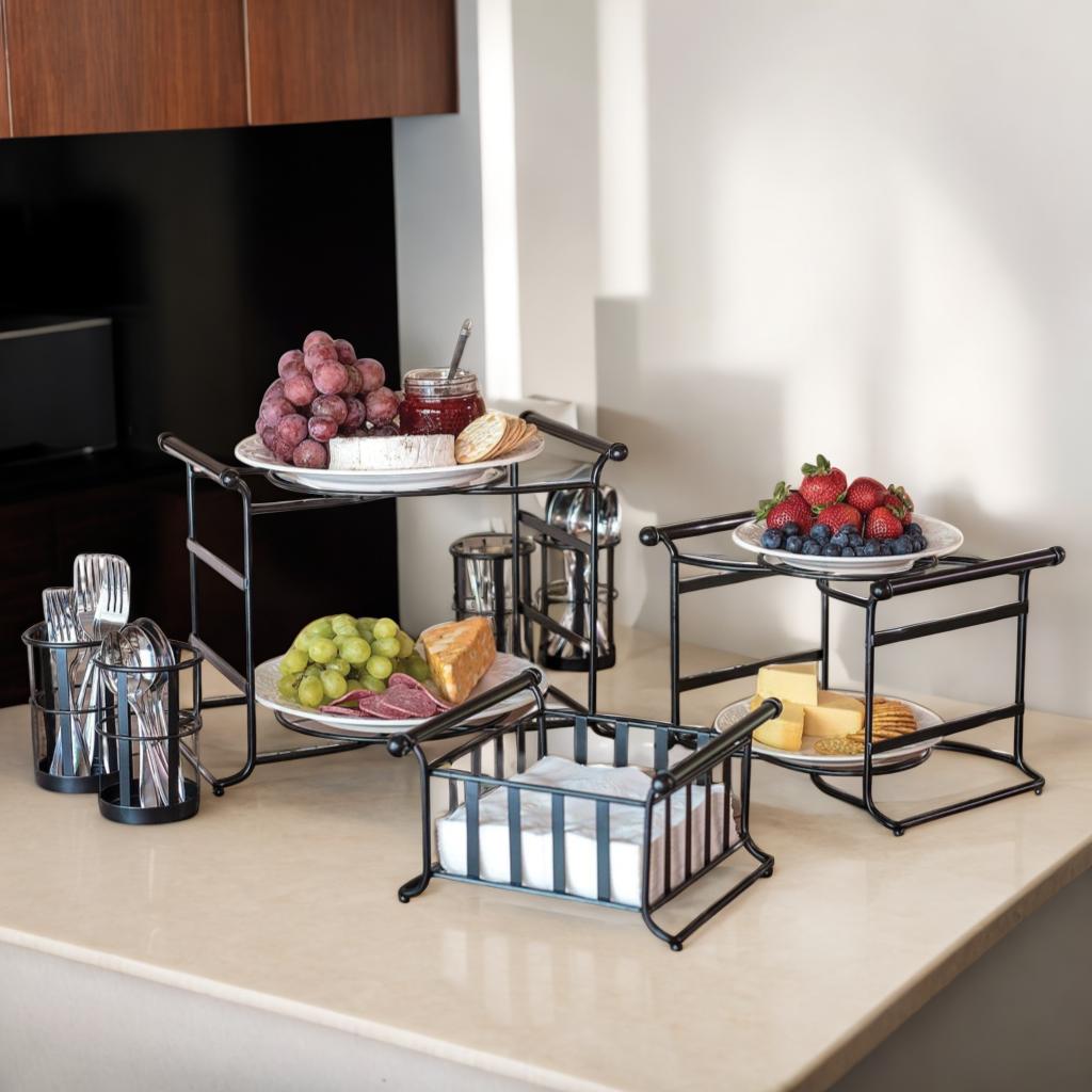 3 Tier Multipurpose Tabletop Stackable Buffet Caddy Organizer