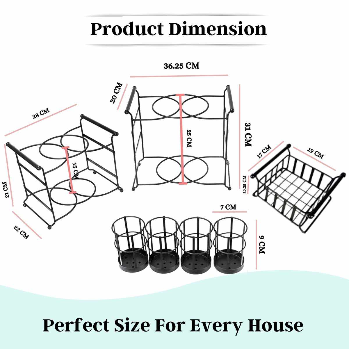 3 Tier Multipurpose Tabletop Stackable Buffet Caddy Organizer Hosting Parties - Decorlay