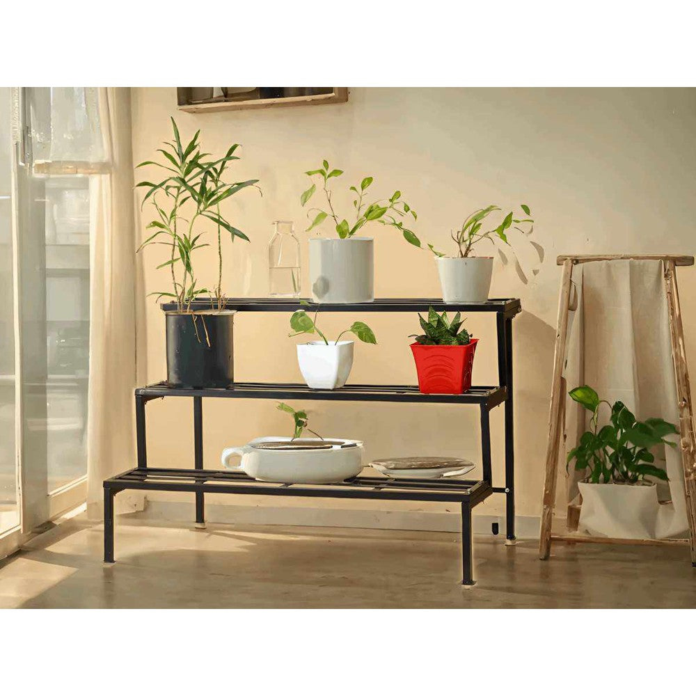 3-Tier Planter Stand Indoor/Outdoor Gardening Shelf Rack Balcony Plants, Pots, and Flowers Terrace Garden Holder - Decorlay