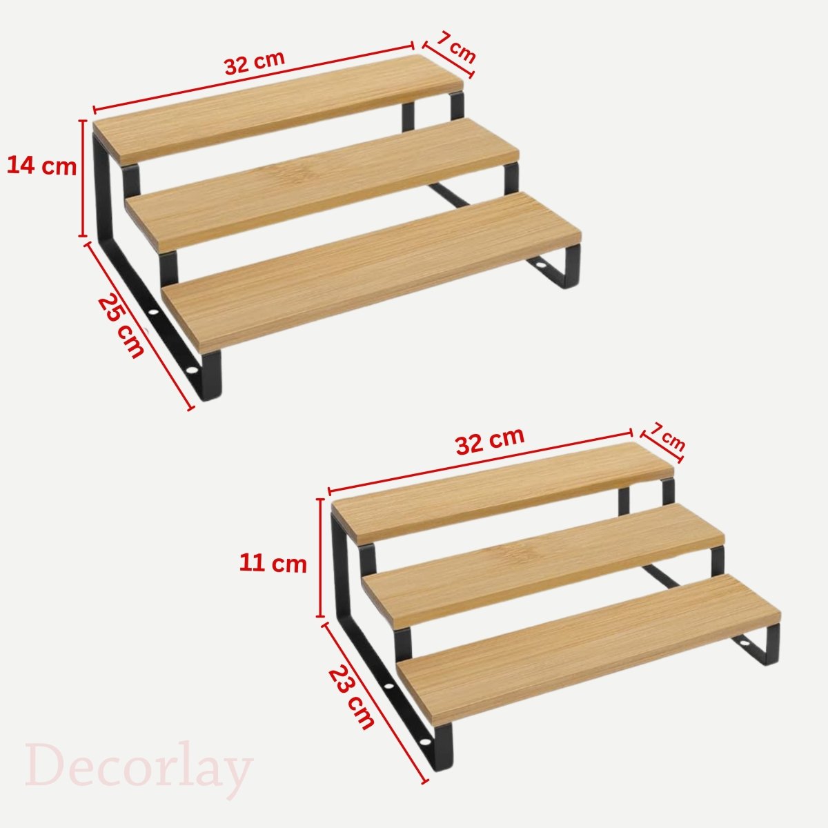 3-Tier Stairs Spice and Bottles Organizer - Decorlay