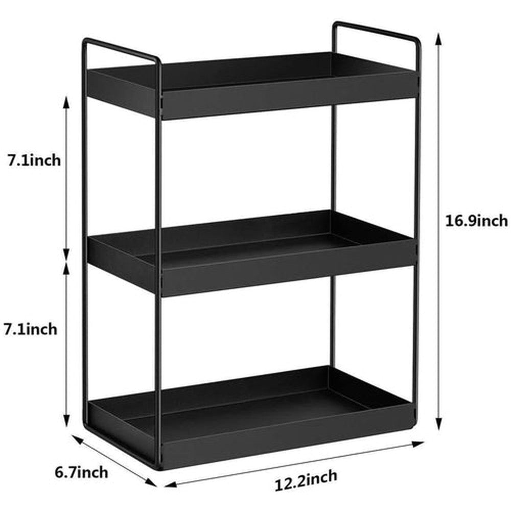Rectangular 3 Tier Storage Rack 3-Tier Storage Kitchen Rack